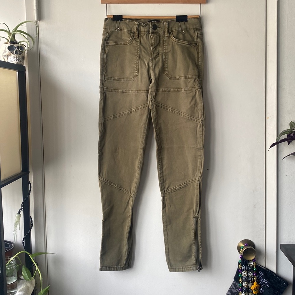 Olive Ankle Cut Cargos size 26
